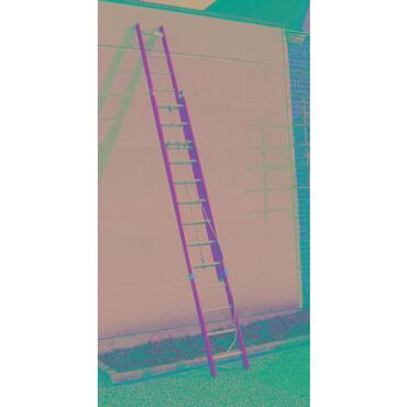 type A-EG synthetic single ladder with aluminium rungs
